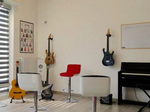 Un immagine dello studio di Bresso dove ti verranno impartite le lezioni di chitarra